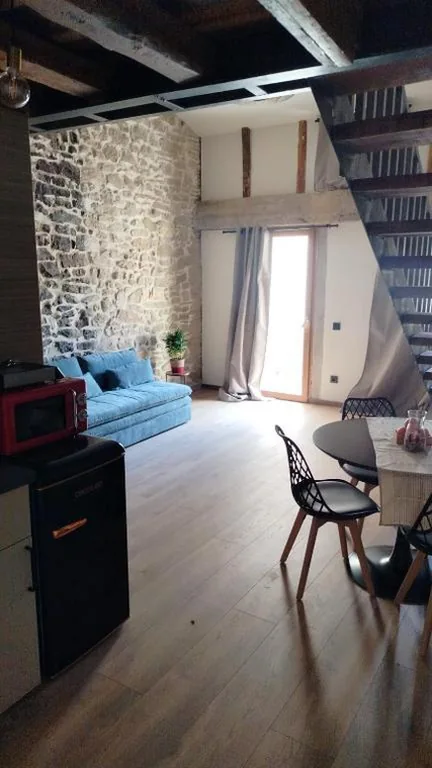 Apartamento Loft de 1 dormitorio con balcón — Patio y Calados Rioja Suites AT - Piscina en lago histórico & calados subterráneos