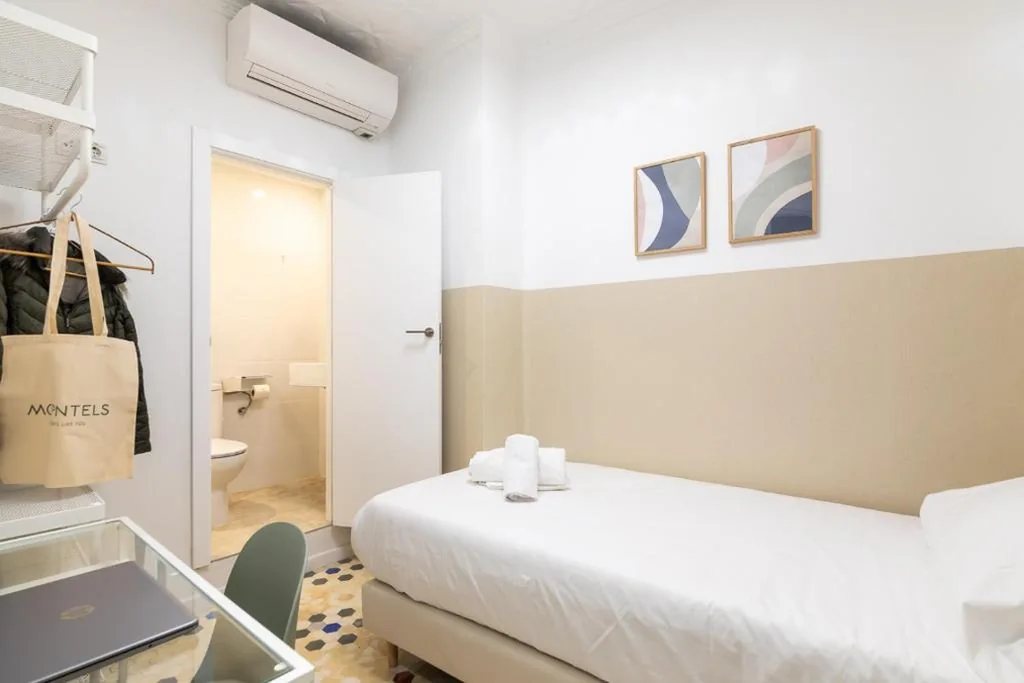 Camera singola interna con bagno privato — Pensión Alicante by Moontels