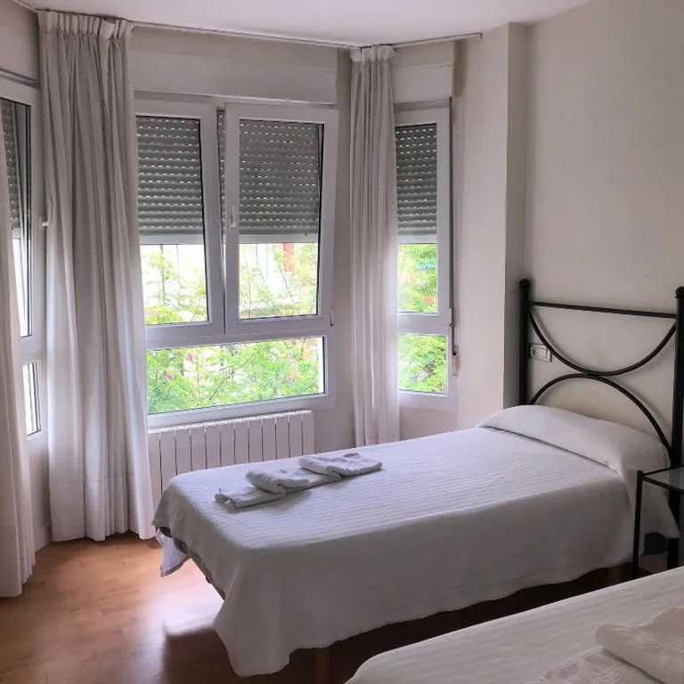 Habitación Doble con baño privado - 2 camas — Pensión Basagoiti