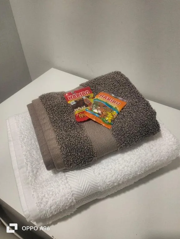Doppelzimmer mit eigenem Bad — Pensión Guggenheim Riverview HBI01297