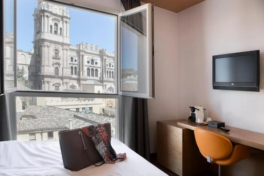 Chambre double avec vue sur la cathédrale — Petit Palace Plaza Málaga