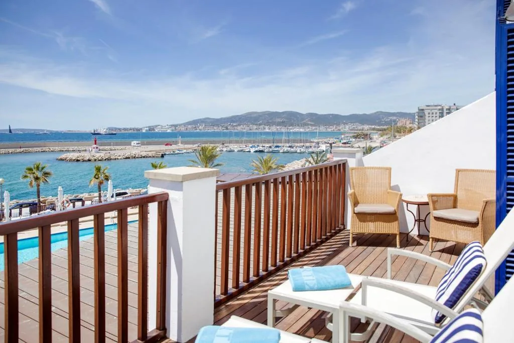 Room with Terrace and Mediterranean Views — Portixol Hotel & Restaurant