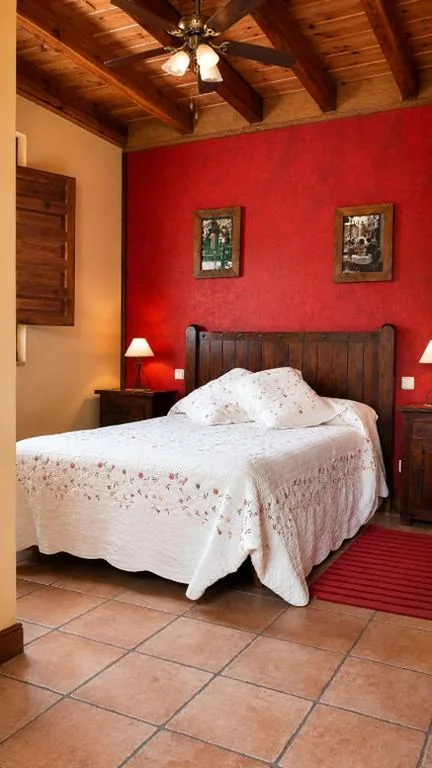 Quarto Duplo com Vista para a Montanha — Posada La Vieja Escuela Valles Pasiegos
