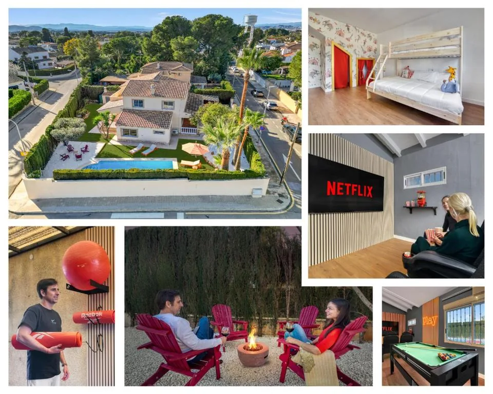 Villa — Private Garden Villa near Valencia with Cinema and Gym