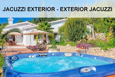 Private Heated Pool, Jacuzzi & 1225m2 garden in Villa Cipreses — Foto 12