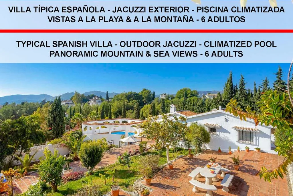 Villa mit 3 Schlafzimmern — Private Heated Pool, Jacuzzi & 1225m2 garden in Villa Cipreses