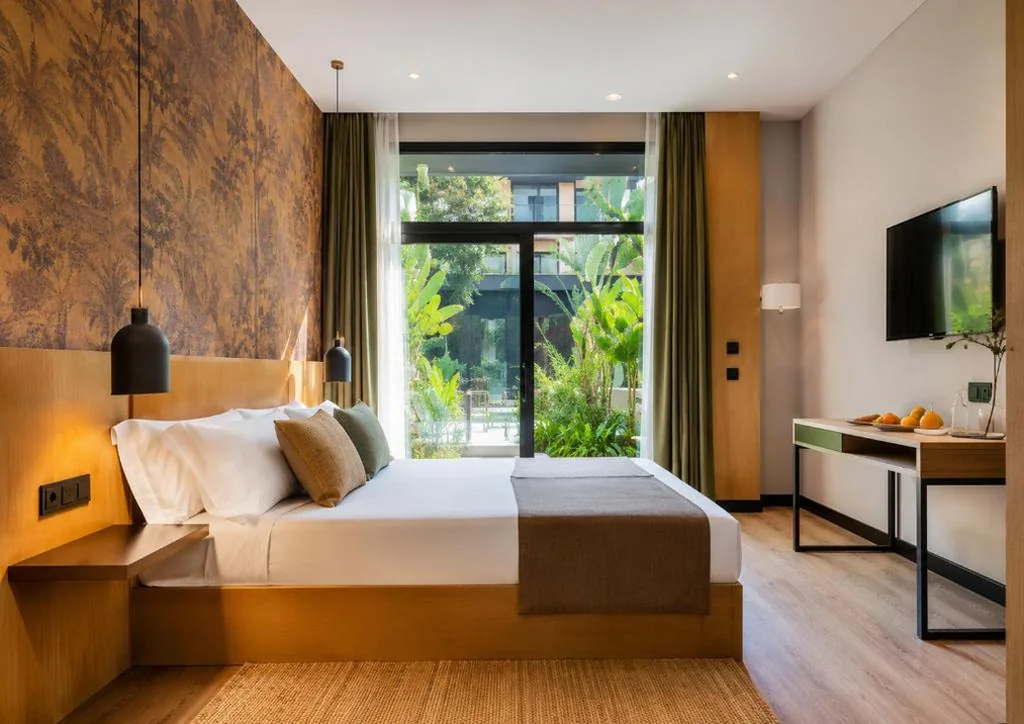 Deluxe tweepersoonskamer met toegang tot de tuin — Saman Hotel Boutique