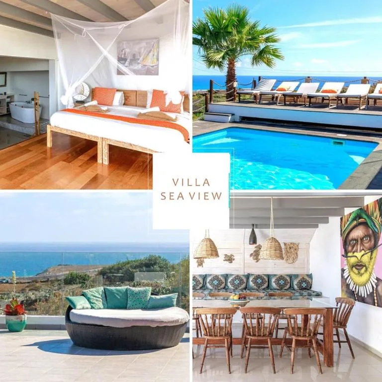 Villa — Sea View Villa mit 5 Schlafzimmern, Heated Pool, PS4, Fitnessraum
