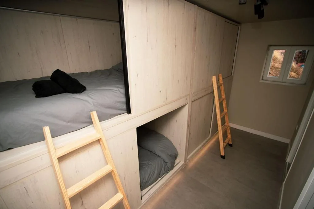 Lit en chambre partagée mixte de 4 lits — Sierra Nevada Hostel