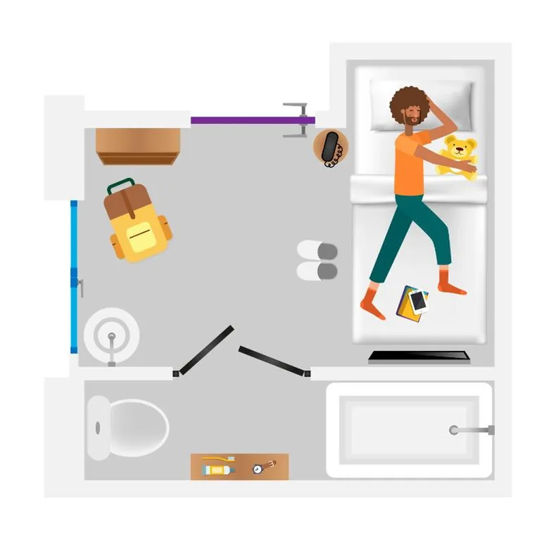 Habitación Individual Económica Pequeña — SLEEP'N Atocha - B Corp Certified