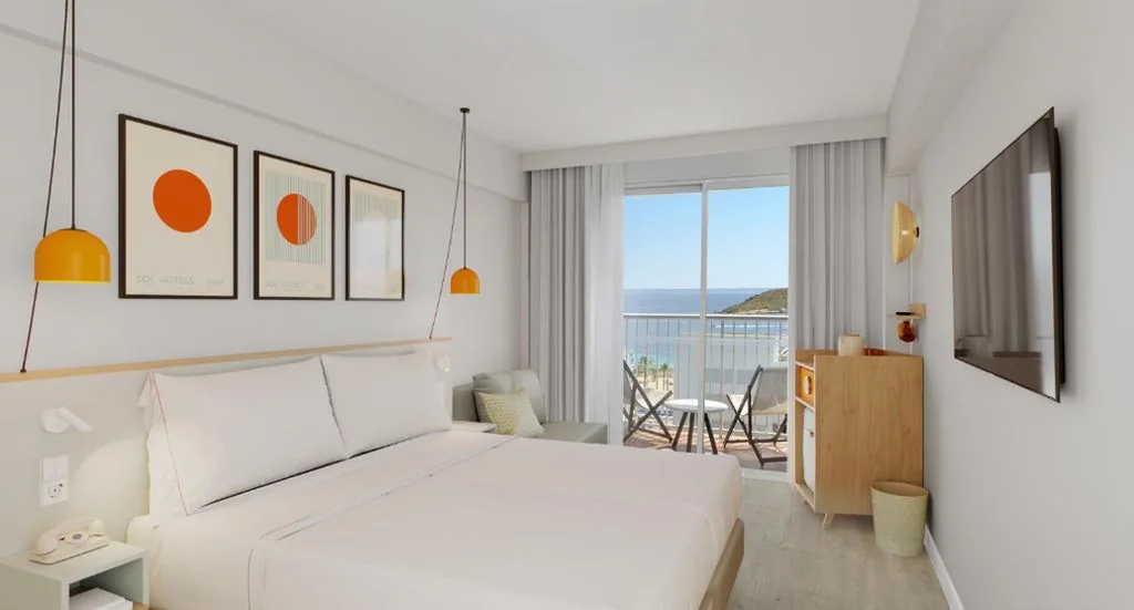 海の景色を望むダブルルーム - シングルベッド1台または2台 — SOL by Meliá House Mallorca - Adults Only