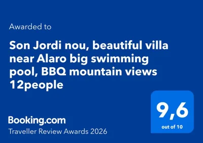 Son Jordi nou, beautiful villa near Alaro big swimming pool, BBQ mountain views 12people — photo 9