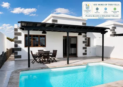 Stunning Villa Arabella - Heated Pool - BBQ - Amazing Terrace - Playa Blanca — Foto 4