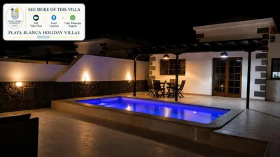 Stunning Villa Arabella - Heated Pool - BBQ - Amazing Terrace - Playa Blanca — Foto 12