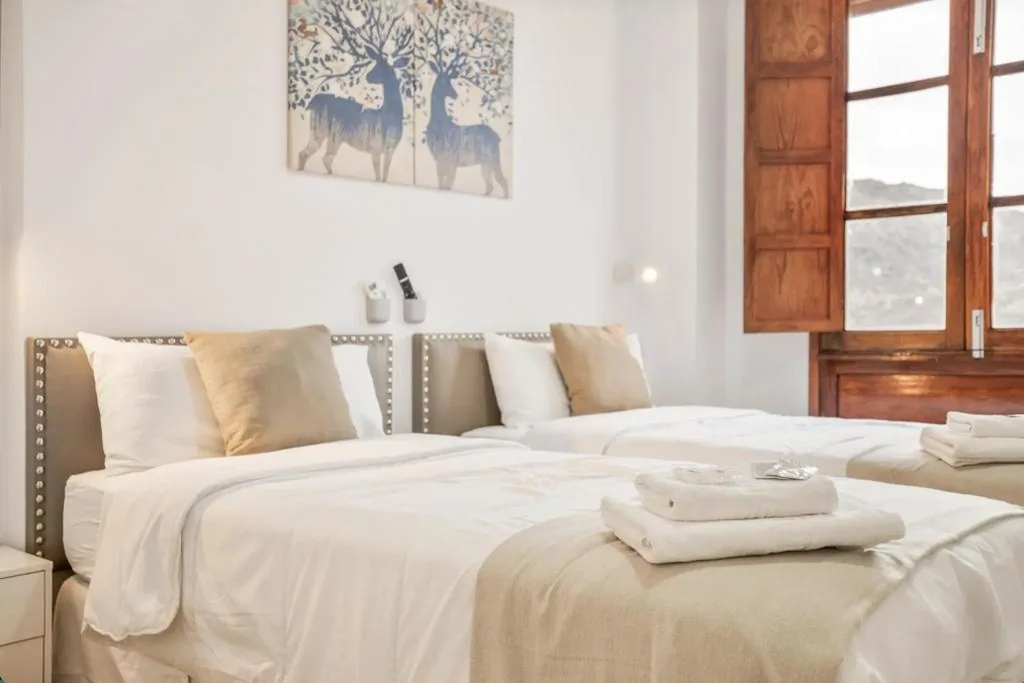 Quarto Duplo com casa de banho privativa - 2 camas — TeXeda Room Suites