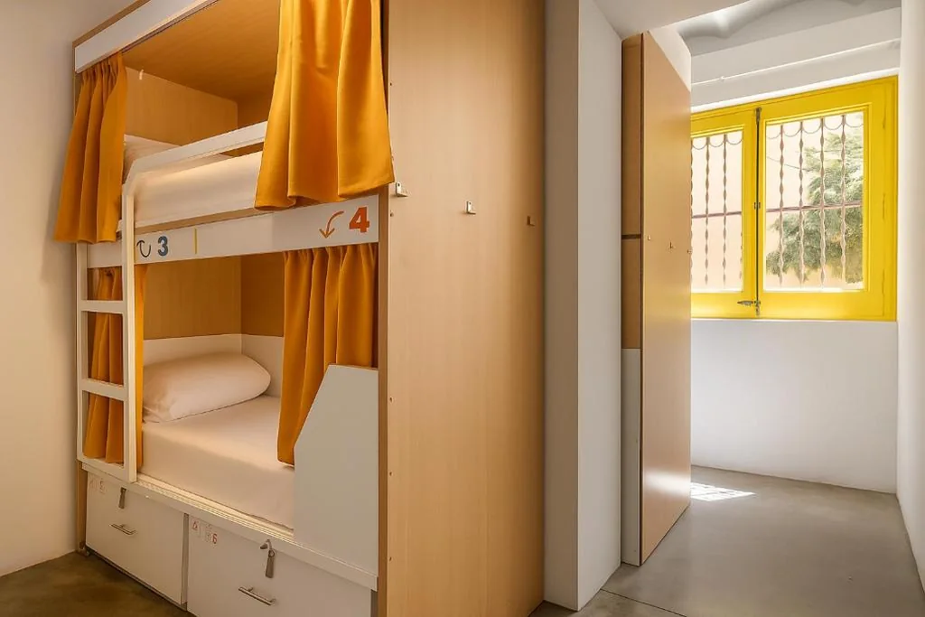 6床混合宿舍床位 — The Loft House Barcelona
