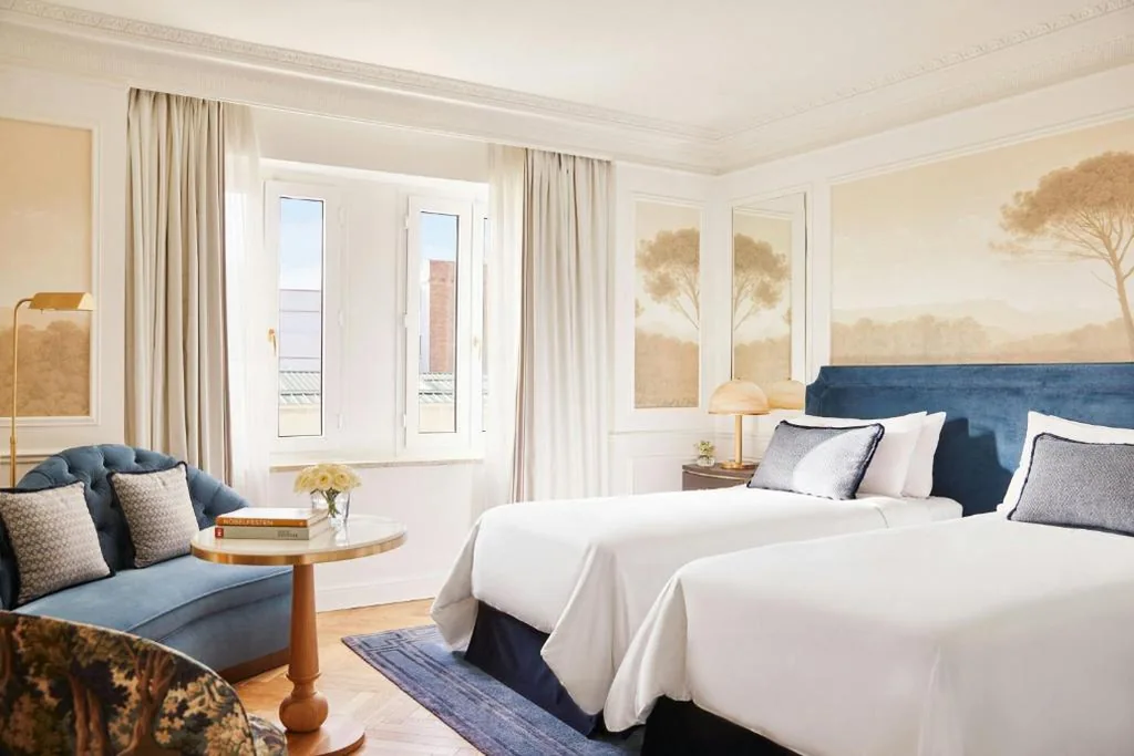 Chambre double Deluxe avec vue sur la cour - 2 lits — The Palace, a Luxury Collection Hotel, Madrid