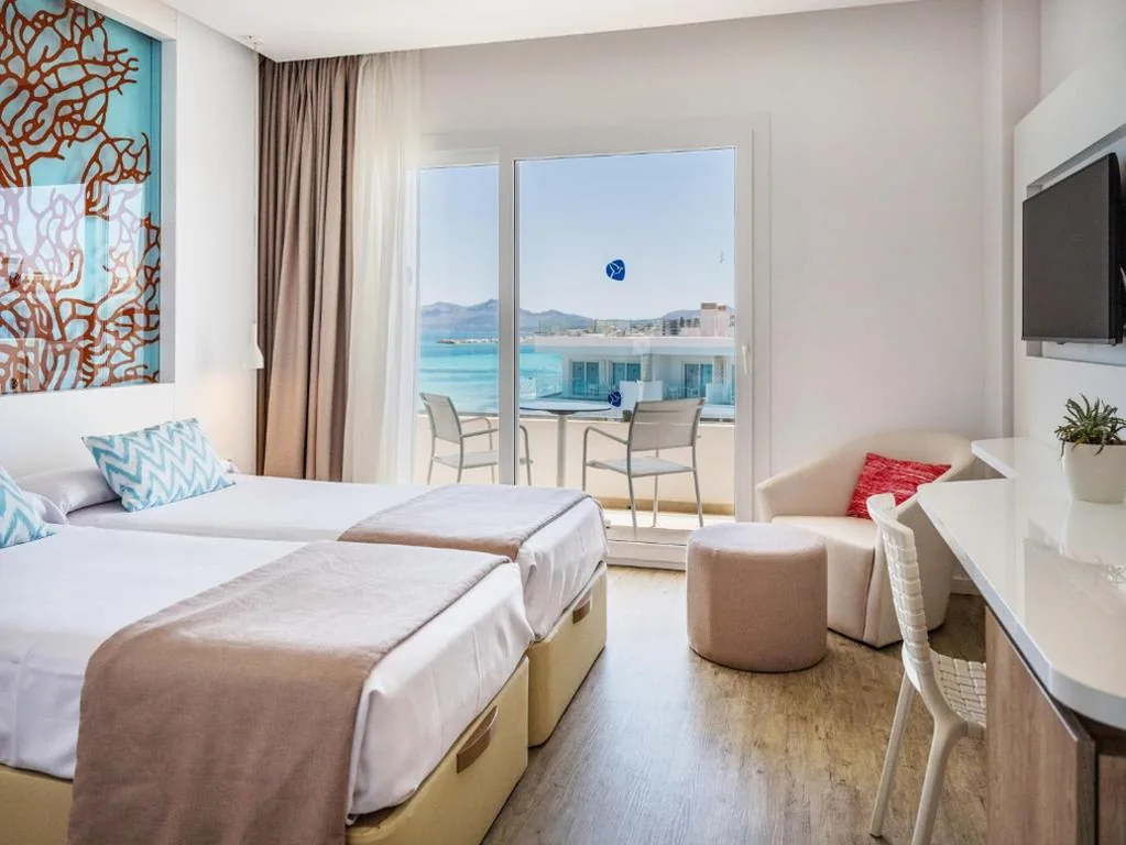 Quarto Duplo com Vista Lateral Mar - 2 camas — The Sea Hotel by Grupotel - Adults Only