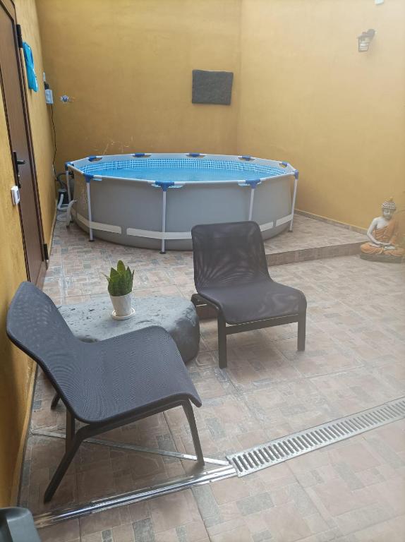 Tradicional Casa Canaria con piscina y vistas al Teide
