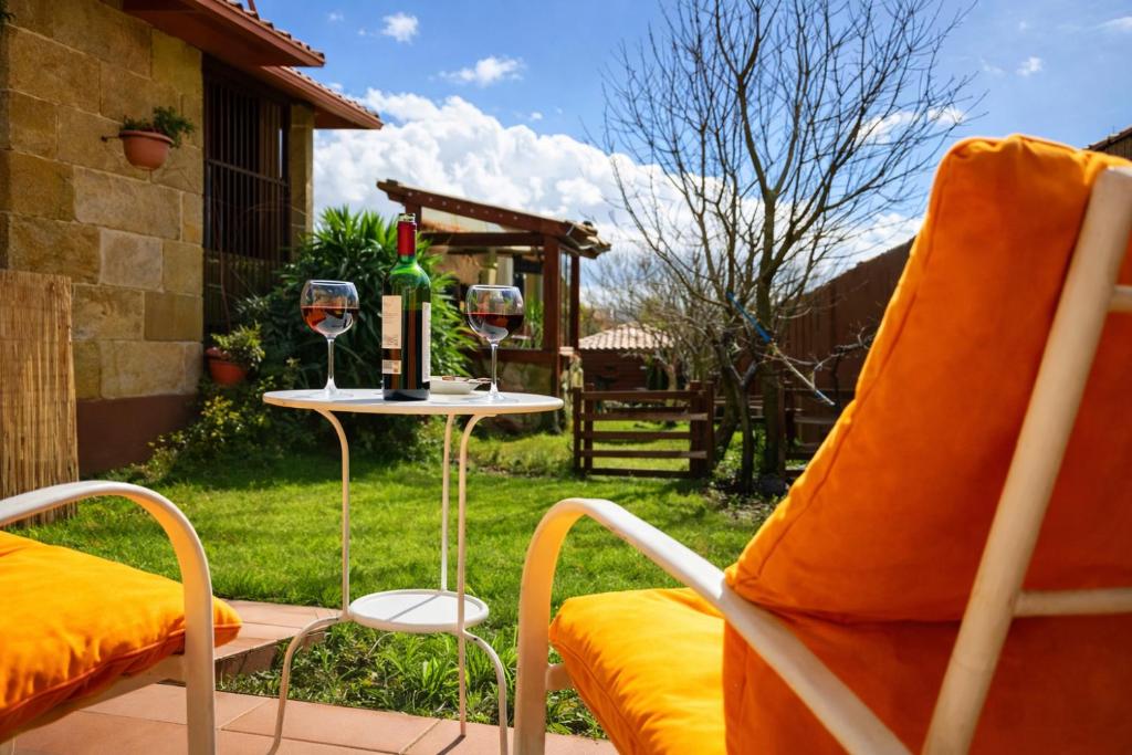Tranquila casita de invitados en Vigo con chimenea