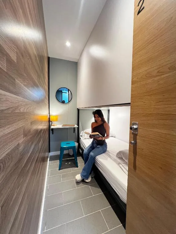 Letto singolo in dormitorio misto — U-nit Hostel Central Park