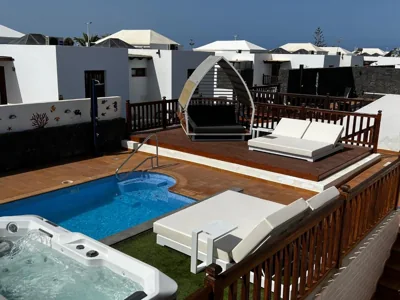 Villa 64, Vista Lobos, private heated pool x jacuzzi, Playa Blanca — Foto 9
