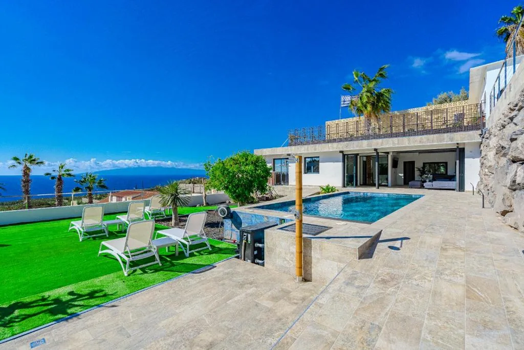 Villa Cactus Tenerife — Villa CACTUS Tenerife sud piscine chauffée 10 personnes
