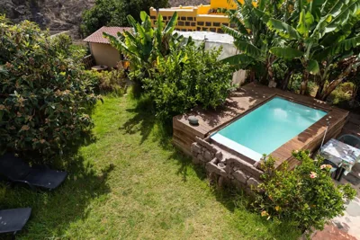 Villa Canaria piscina jacuzzi jardín — Foto 8