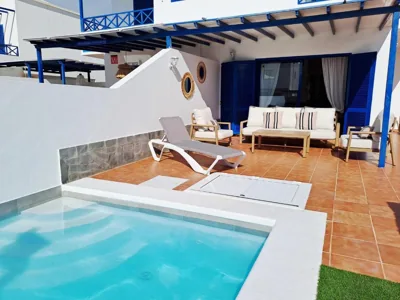 Villa Catamaran Rubicon piscina privada cerca del mar — Foto 4