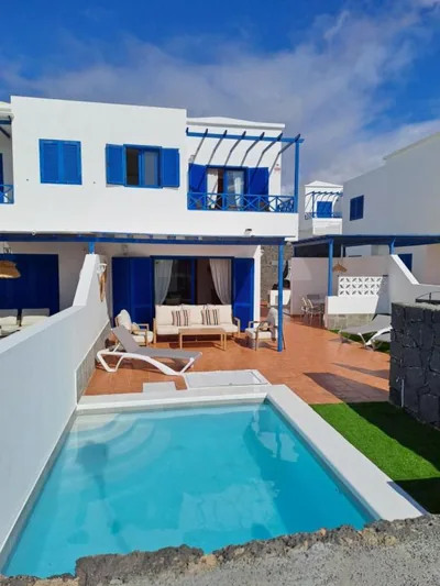 Villa Catamaran Rubicon piscina privada cerca del mar — Foto 11