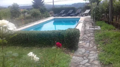 Villa con piscina y parque infantil en Pantón, Ribeira Sacra, Galicia — foto 9