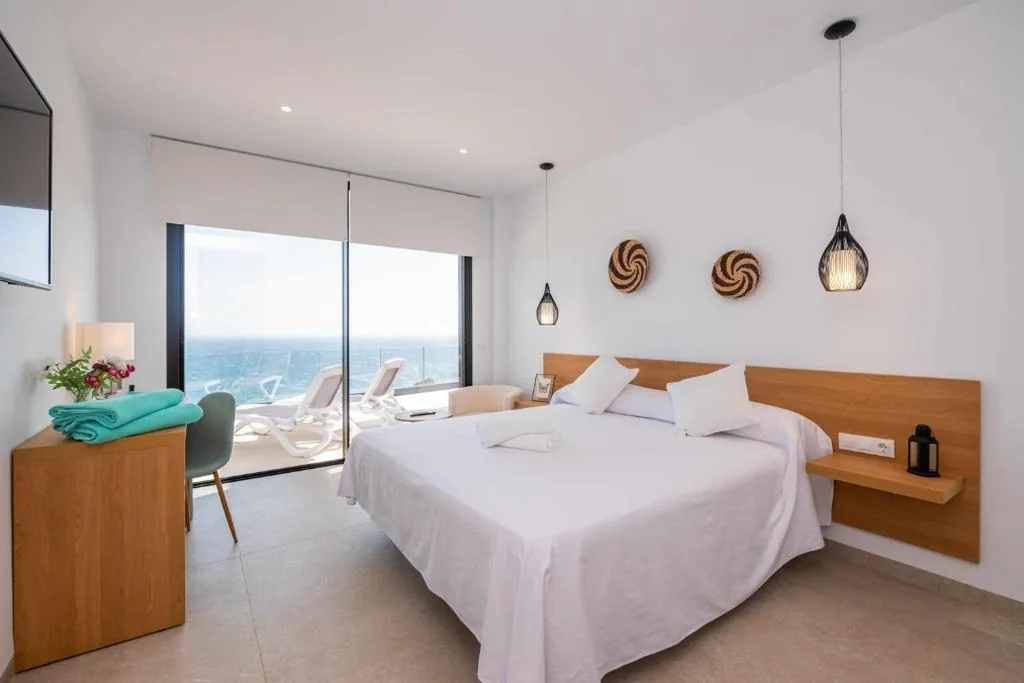 Quarto Duplo Deluxe com vista para o mar — Villa El Buzo