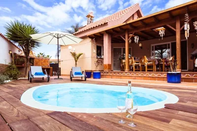 Villa Hibiscus Centrum Corralejo Beach Private Pool Family — Foto 8
