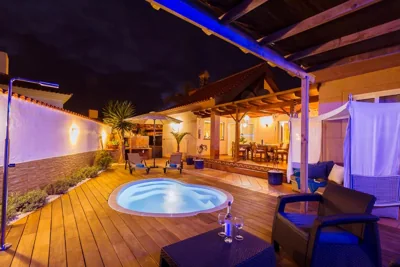 Villa Hibiscus Centrum Corralejo Beach Private Pool Family — Foto 10