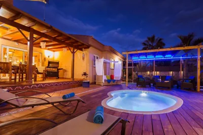 Villa Hibiscus Centrum Corralejo Beach Private Pool Family — Foto 11