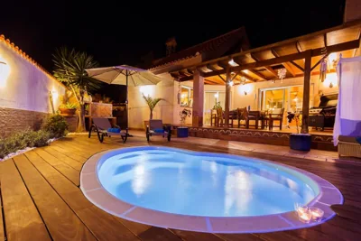 Villa Hibiscus Centrum Corralejo Beach Private Pool Family — Foto 12