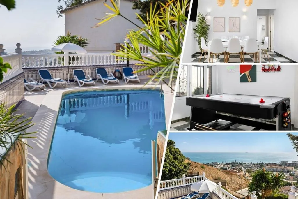 一棟貸しの家 — Villa Miramar with Sea View, Pool, BBQ & Air Hockey