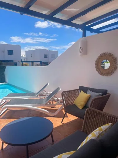 Villa Optimist Rubicón piscina climatizable, frente al mar — foto 4