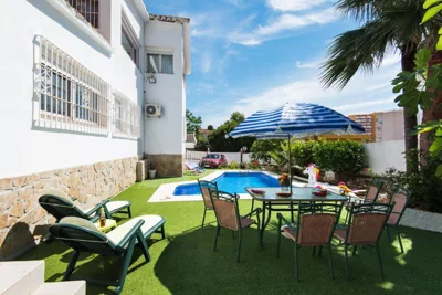 Villa Palm Beach Marina Benalmadena 3 min walking from the sea — Foto 7