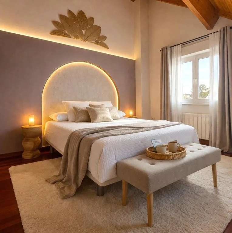 Habitación Doble con vistas al mar — VILLA PANGEA - Guest House - Camino del Norte