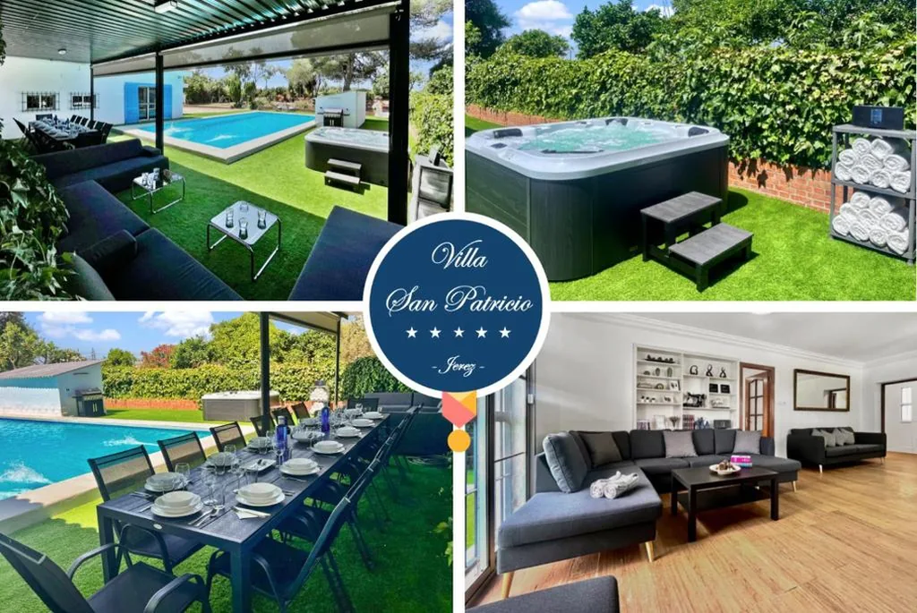 Villa mit Privatpool — Villa San Patricio I Piscina Privada I Jacuzzi Spa I BBQ I PS5 I Aire Acon I 3000m2 I 5min-Centro