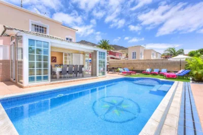 Villa Teide Sol con piscina climatizada, Playa Fañabe, Costa Adeje — foto 4