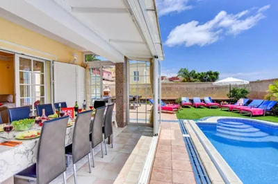 Villa Teide Sol con piscina climatizada, Playa Fañabe, Costa Adeje — foto 12