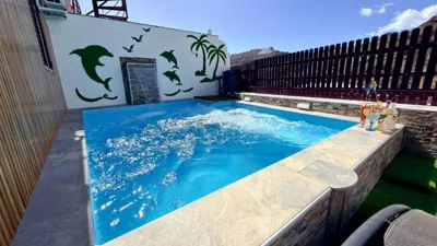 Villas Puerto Rico in front of the shopping center with private heated saltwater pool with jacuzzi function & arcade games — foto 6