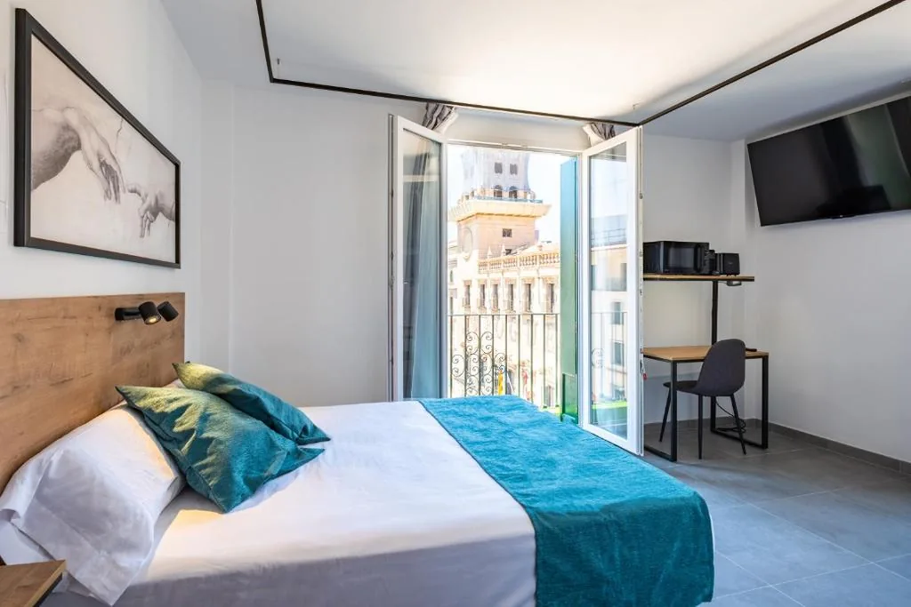Deluxe tweepersoonskamer met uitzicht op het kasteel — White Coast Suites