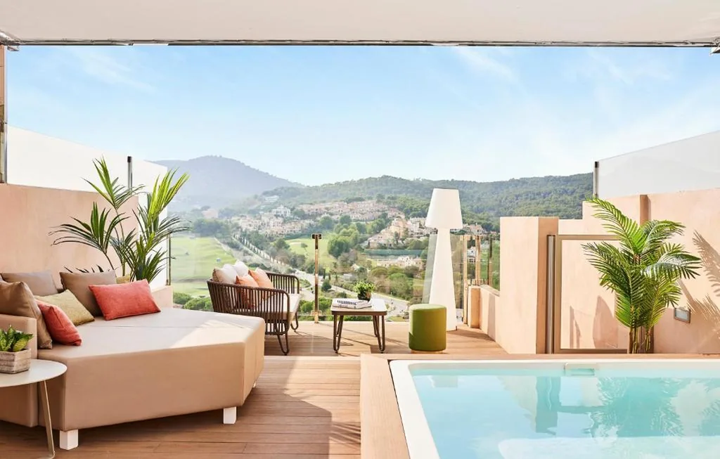 Penthouse Junior Suite mit kleinem Pool — Zafiro Palace Andratx